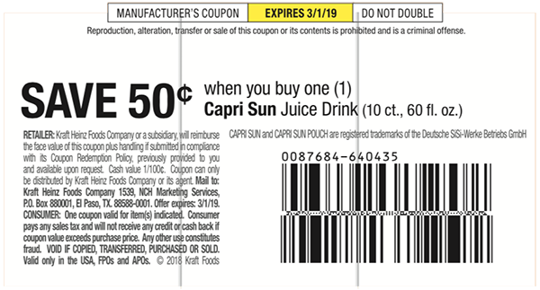 Coupon Folded Booklet Label 2